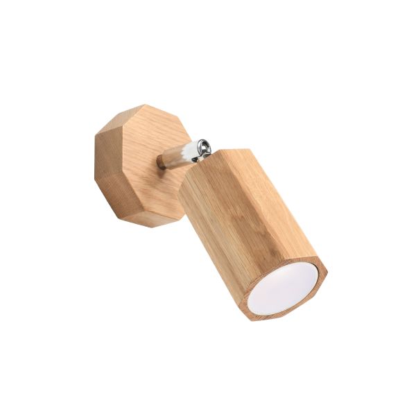 Applique Bois Chêne GU10 1 Zeke