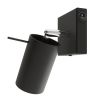 Applique Acier Noir GU10 1 Ring switch