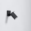 Applique Acier Noir GU10 1 Ring switch
