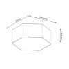 Plafonnier PVC Blanc E27 2 Sunde 11