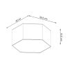 Plafonnier PVC Blanc E27 2 Sunde 13
