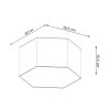 Plafonnier PVC Blanc E27 2 Sunde 15