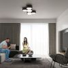 Plafonnier PVC Noir E27 2 Sunde 13
