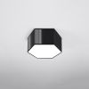 Plafonnier PVC Noir E27 2 Sunde 15