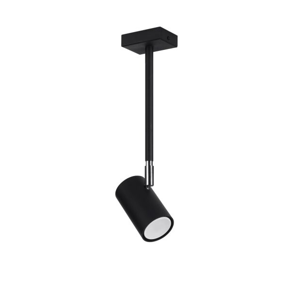 Plafonnier Acier Noir GU10 1 Norano