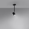 Plafonnier Acier Noir GU10 1 Norano