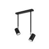 Plafonnier Acier Noir GU10 2 Norano