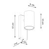 Applique Acier Blanc GU10 1 Utti