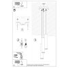 Suspension Acier Blanc GU10 3 Lagos