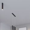 Suspension Acier Noir GU10 3 Lagos