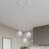 Plafonnier Acier Blanc E27 1 Tulos