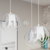 Plafonnier Acier Blanc E27 1 Tulos