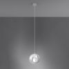 Suspension Acier Blanc E27 1 Tulos