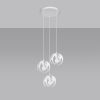 Suspension Acier Blanc E27 3 Tulos