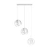 Suspension Acier Blanc E27 3 Tulos Line