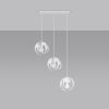 Suspension Acier Blanc E27 3 Tulos Line