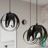 Plafonnier Acier Noir E27 1 Tulos