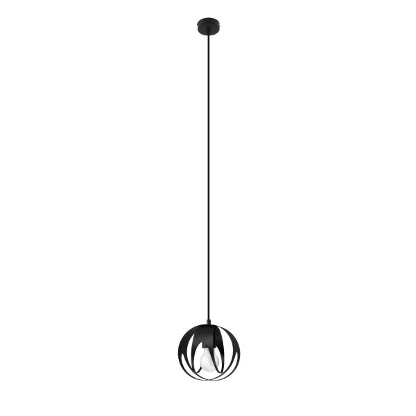 Suspension Acier Noir E27 1 Tulos
