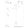Suspension Acier Noir E27 1 Tulos