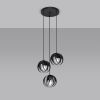 Suspension Acier Noir E27 3 Tulos