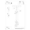 Suspension Acier Noir E27 3 Tulos
