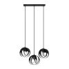 Suspension Acier Noir E27 3 Tulos Line
