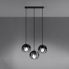 Suspension Acier Noir E27 3 Tulos Line