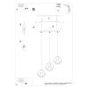 Suspension Acier Noir E27 3 Tulos Line