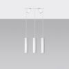 Suspension Acier Blanc GU10 5 Ring