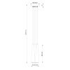 Suspension Bois Bois Naturel GU10 3 Sula