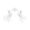Plafonnier Acier Blanc E14 2 Artemis