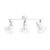 Plafonnier Acier Blanc E14 3 Artemis