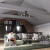 Plafonnier Acier Noir E14 2 Artemis