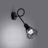 Applique Acier Noir E14 1 Artemis Long