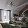 Applique Acier Noir E14 1 Artemis Long
