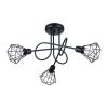 Lustre Acier Noir E14 3 Artemis