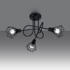 Lustre Acier Noir E14 3 Artemis