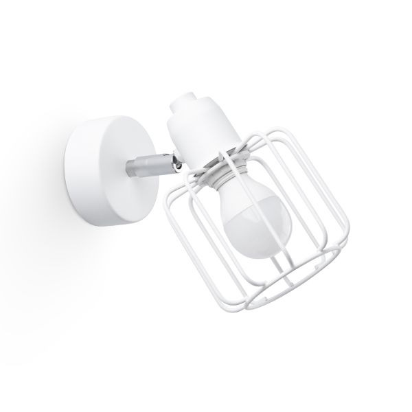 Applique Acier Blanc E14 1 Beluci