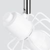 Plafonnier Acier Blanc E14 2 Beluci