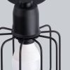 Plafonnier Acier Noir E14 3 Beluci