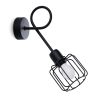 Applique Acier Noir E14 1 Beluci Long