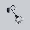 Applique Acier Noir E14 1 Beluci Long