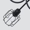 Lustre Acier Noir E14 3 Beluci