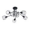 Lustre Acier Noir E14 5 Beluci