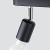 Plafonnier Acier Noir E27 3 Fornes