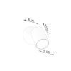 Applique Acier Blanc GU10 1 Lemmi