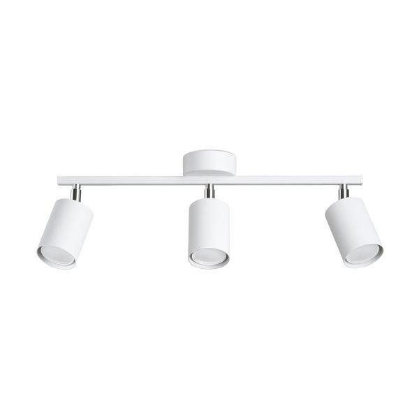 Plafonnier Acier Blanc GU10 3 Lemmi