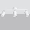 Plafonnier Acier Blanc GU10 3 Lemmi