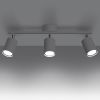 Plafonnier Acier Blanc GU10 3 Lemmi