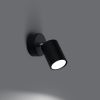 Applique Acier Noir GU10 1 Lemmi